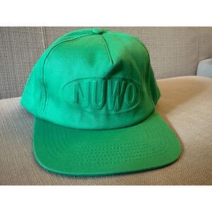 NUWO - Not Unless We Own - Green Flat Bill Hat - Brent Faiyaz Design - Snapback